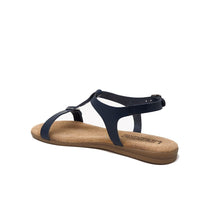 Load image into Gallery viewer, Samantha flat sandal in leather