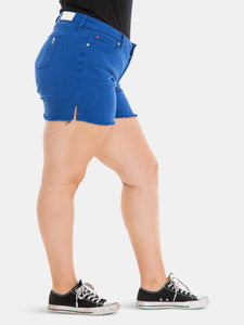 Side Vent Shorts - Classic Blue