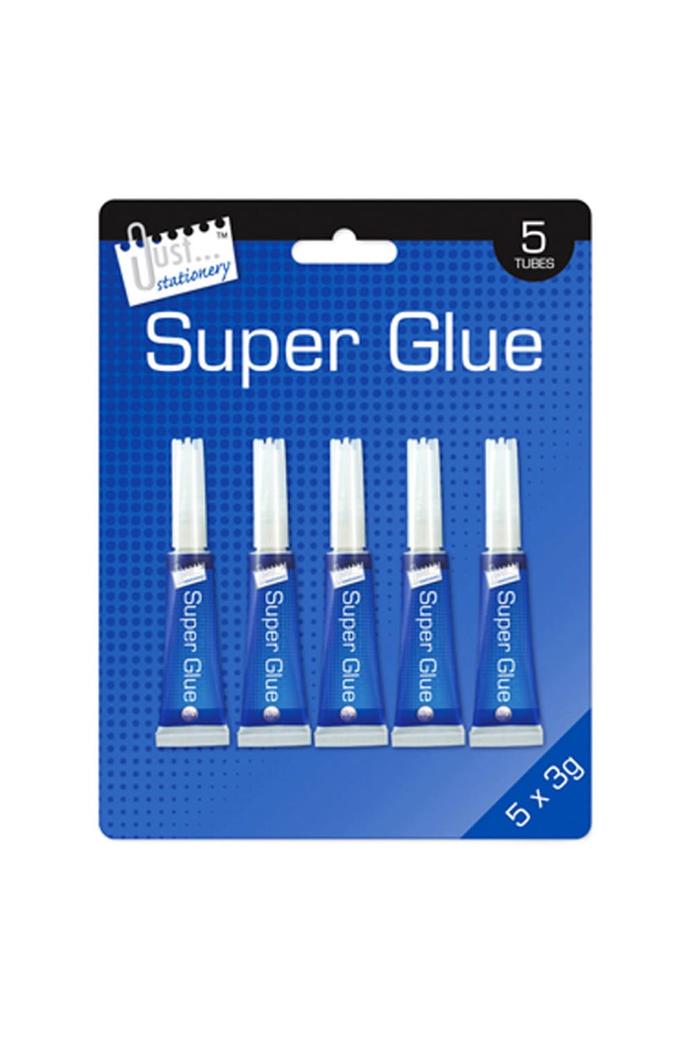 Just Stationery 3g Tube Super Glue (Pack Of 5) (Clear) (One Size)