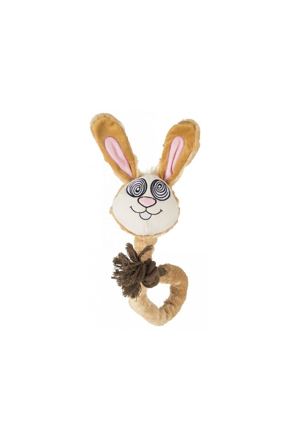 Fofos Eye Rabbit Rope Dog Toy (Beige) (One Size)