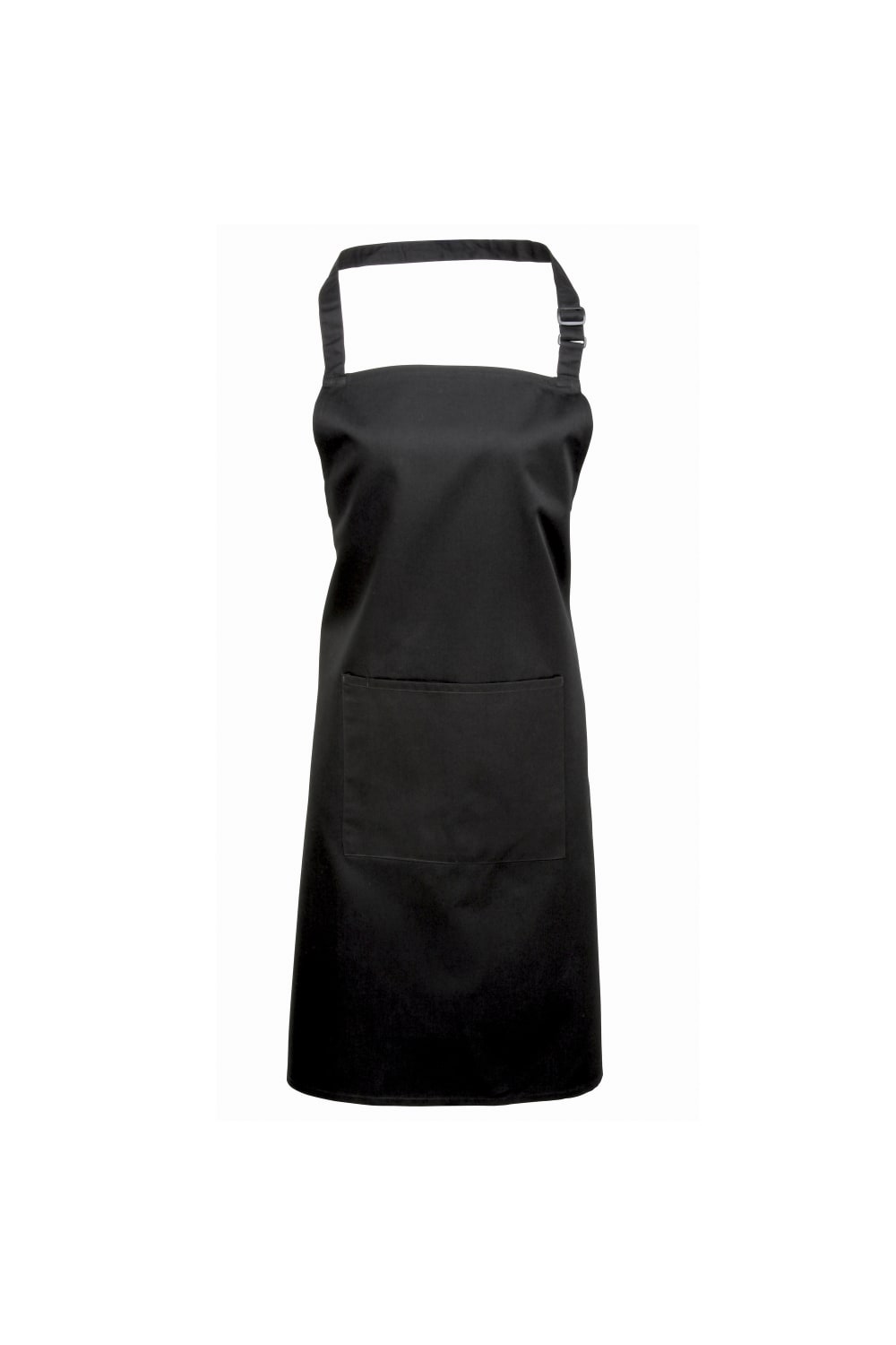 Premier Ladies/Womens Colours Bip Apron With Pocket / Workwear (Black) (One Size)