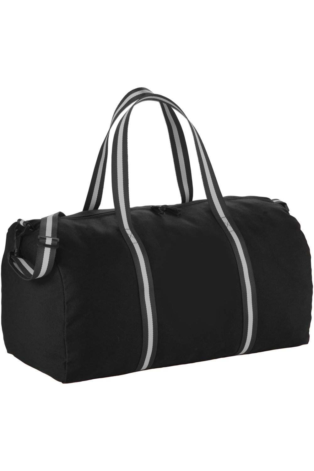 Bullet Cotton Weekender Duffel (Solid Black) (21.7 x 9 x 11 inches)