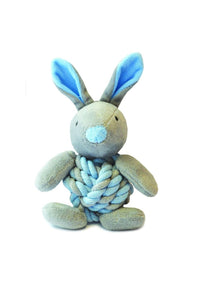 Happy Pet Little Rascals Knottie Bunny Dog Toy (Blue) (One Size)