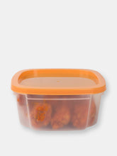 Load image into Gallery viewer, 7 Piece Plastic Food Storage Container Set with Multi-Colored Lids