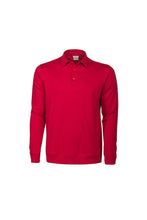 Load image into Gallery viewer, Unisex Adult Homerun Long-Sleeved Polo Shirt (Red)