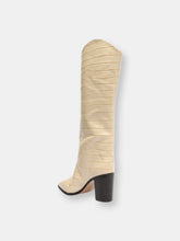 Load image into Gallery viewer, Analeah Crocodile-Embossed Leather Boot