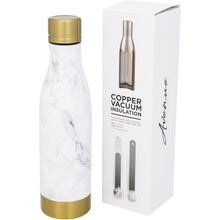 Load image into Gallery viewer, Avenue Vasa Marble Copper Vacuum Insulated Bottle (White/Gold) (One Size)