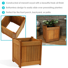 Load image into Gallery viewer, Meranti Wood Outdoor Planter Box