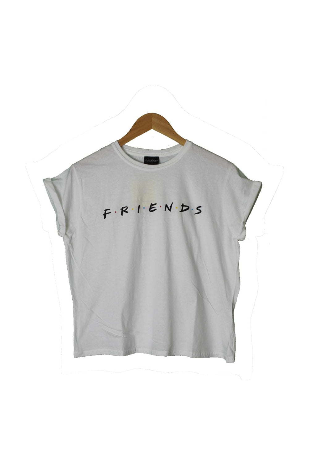 Friends Girls Logo Crop Top (White)
