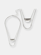 Load image into Gallery viewer, Double Layer Modern Style Necklace in Silver