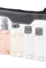 Load image into Gallery viewer, Munich Airline Approved Travel Bottle Set - Transparent/Black