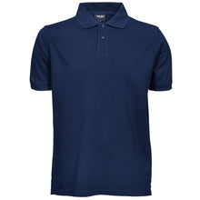 Load image into Gallery viewer, Tee Jays Mens Heavy Pique Short Sleeve Polo Shirt (Navy Blue)