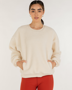 Teddy Sherpa Sweatshirt Micro-Fleece Lined