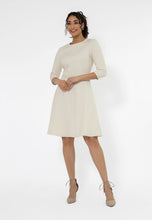 Load image into Gallery viewer, Katherine Fit And Flare Dress - Ivory