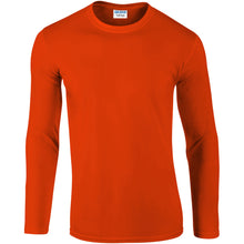 Load image into Gallery viewer, Gildan Mens Soft Style Long Sleeve T-Shirt (Pack of 5) (Orange)