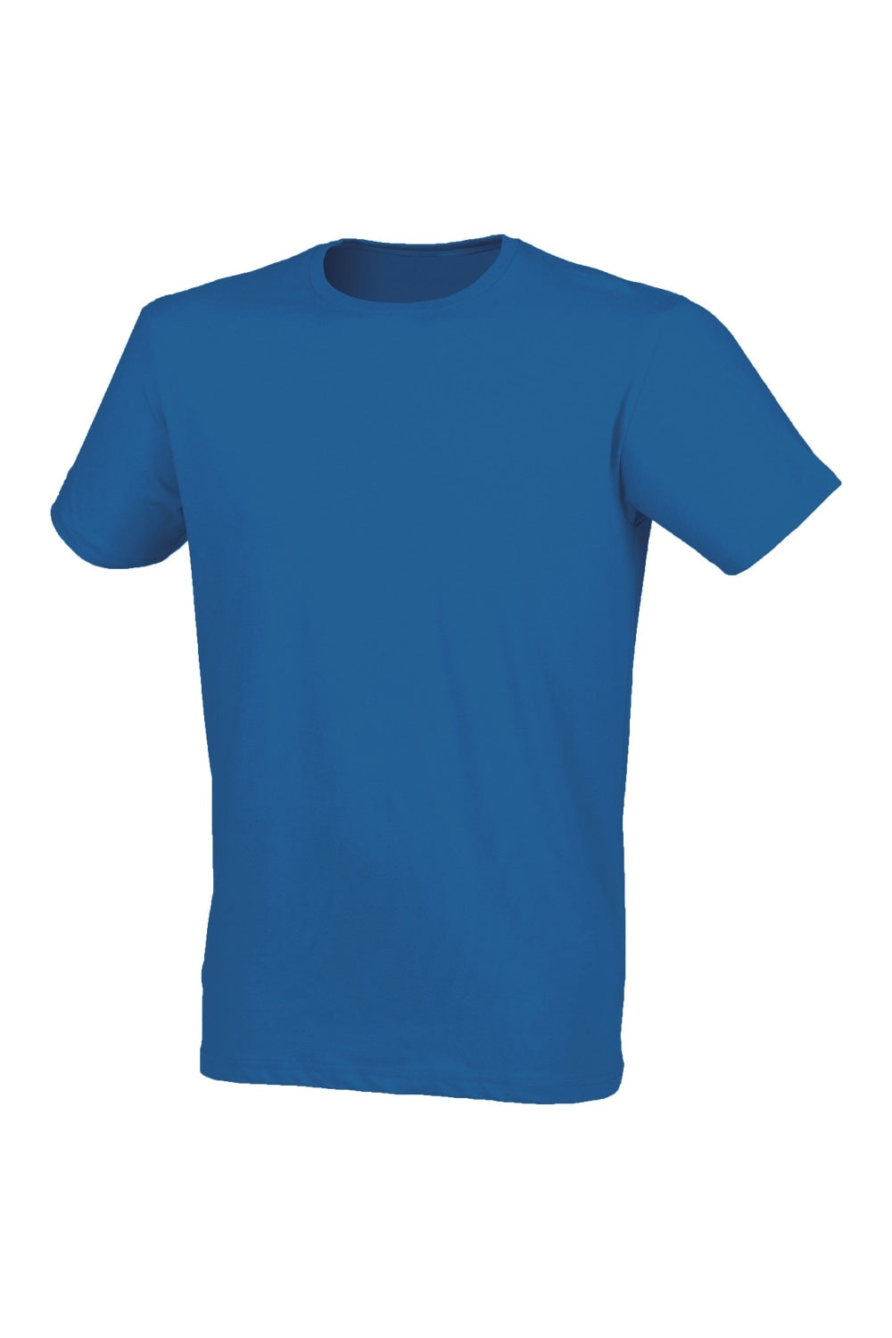 Skinni Fit Men Mens Feel Good Stretch Short Sleeve T-Shirt (Heather Blue)
