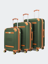 Load image into Gallery viewer, Vintage 3 Piece Expandable Retro Luggage Set