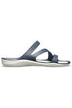 Load image into Gallery viewer, Womens/Ladies Swiftwater Slip On Sandals - Navy/White