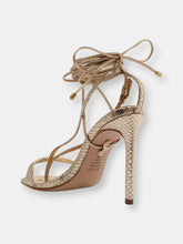 Load image into Gallery viewer, Vikki Metallic Leather Sandal