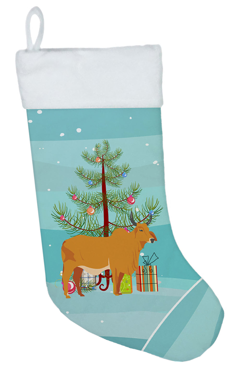 Zebu Indicine Cow Christmas Christmas Stocking
