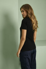 Load image into Gallery viewer, Russell Womens/Ladies Tailored Stretch Polo (Black)