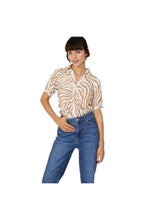 Load image into Gallery viewer, Womens/Ladies Ruched Shirt - Camel