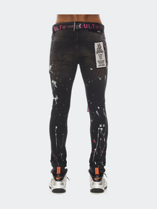 Punk Super Skinny Jeans - Caviar