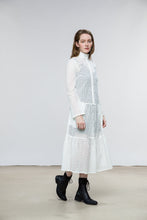Load image into Gallery viewer, Adri Dress / Vintage White Cotton Eyelet