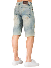 Load image into Gallery viewer, Men&#39;s Premium Denim Shorts Fit Light Blue Khaki Tinted 13&quot; Inseam