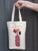 Load image into Gallery viewer, Canvas Wine Tote - Hug in a Bottle