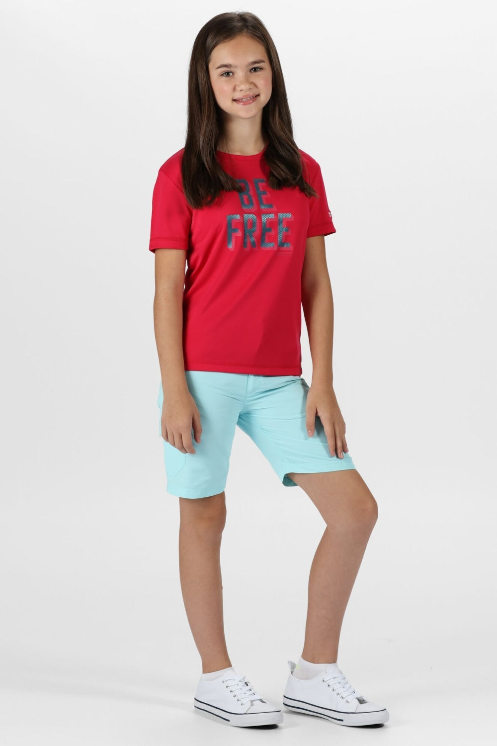 Childrens/Kids Alvardo V Graphic T-Shirt - Duchess Pink