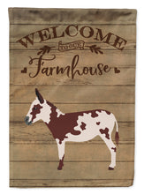 Load image into Gallery viewer, 11 x 15 1/2 in. Polyester American Spotted Donkey Welcome Garden Flag 2-Sided 2-Ply
