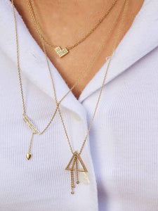 Wrecking Ball Double Bar Bolo Adjustable Diamond Lariat Necklace In 14K Yellow Gold Vermeil On Sterling Silver