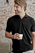 Load image into Gallery viewer, Tee Jays Mens Luxury Stretch Short Sleeve Polo Shirt (Black)
