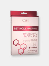 Load image into Gallery viewer, Retinol And Hyaluronic Hydrating Sheet Face Mask: 5 Pack