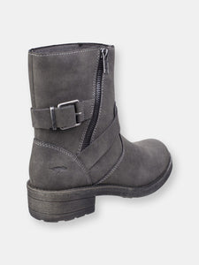 Womens/Ladies Tour Ankle Boots (Charcoal)