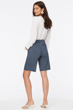 Load image into Gallery viewer, Relaxed Bermuda Shorts - Agua Stripe