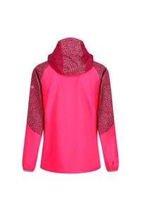 Regatta Womens/Ladies Montegra II Waterproof Coat (Neon Pink/Beetroot)