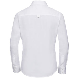 Russell Collection Womens/Ladies Long Sleeve Classic Twill Shirt (White)