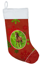 Load image into Gallery viewer, Horse Red Snowflakes Holiday Christmas  Christmas Stocking