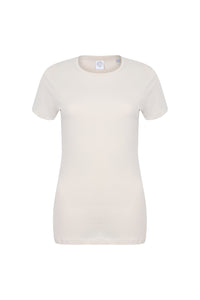 Skinni Fit Womens/Ladies Feel Good Stretch Short Sleeve T-Shirt (Light Stone)