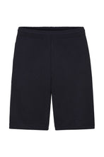 Load image into Gallery viewer, Fruit Of The Loom Mens Lightweight Casual Fleece Shorts (240 GSM) (Black)