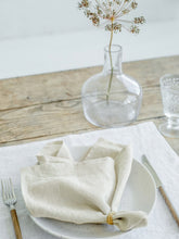 Load image into Gallery viewer, Organic Linen Napkin Set of 4 - Ivory