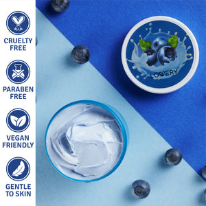 Lovery Blueberry Milk Whipped Body Butter - 6oz Ultra-Hydrating Shea Butter Body Cream 