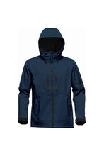 Load image into Gallery viewer, Stormtech Mens Epsilon 2 Hooded Soft Shell Jacket (Navy/Graphite Grey)