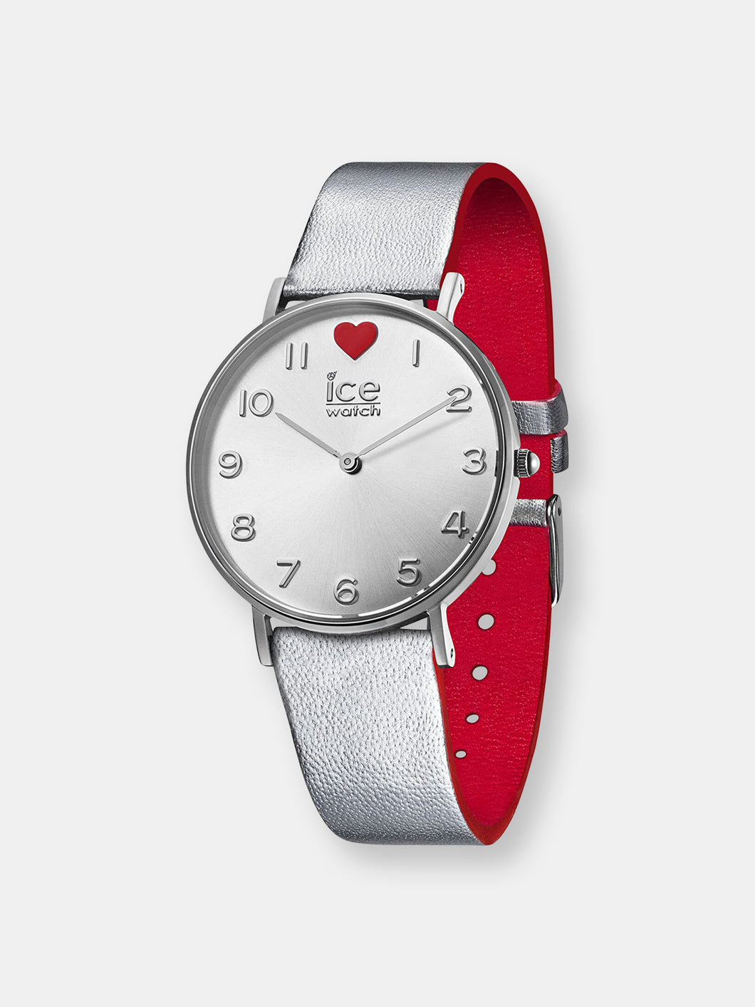 Ice-Watch Women's Love 013375 Silver Leather Quartz Fashion Watch