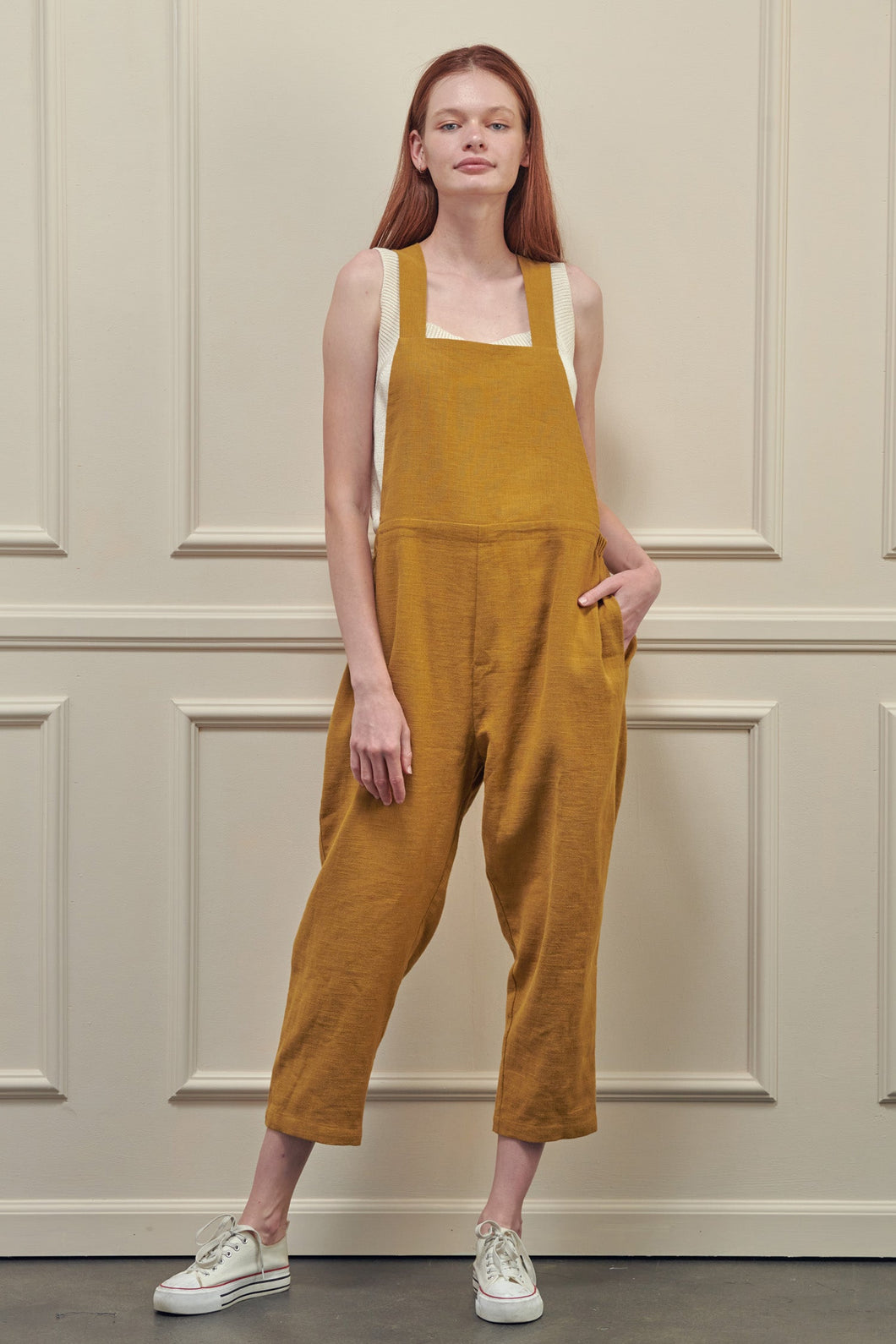 Linen Overall Pants