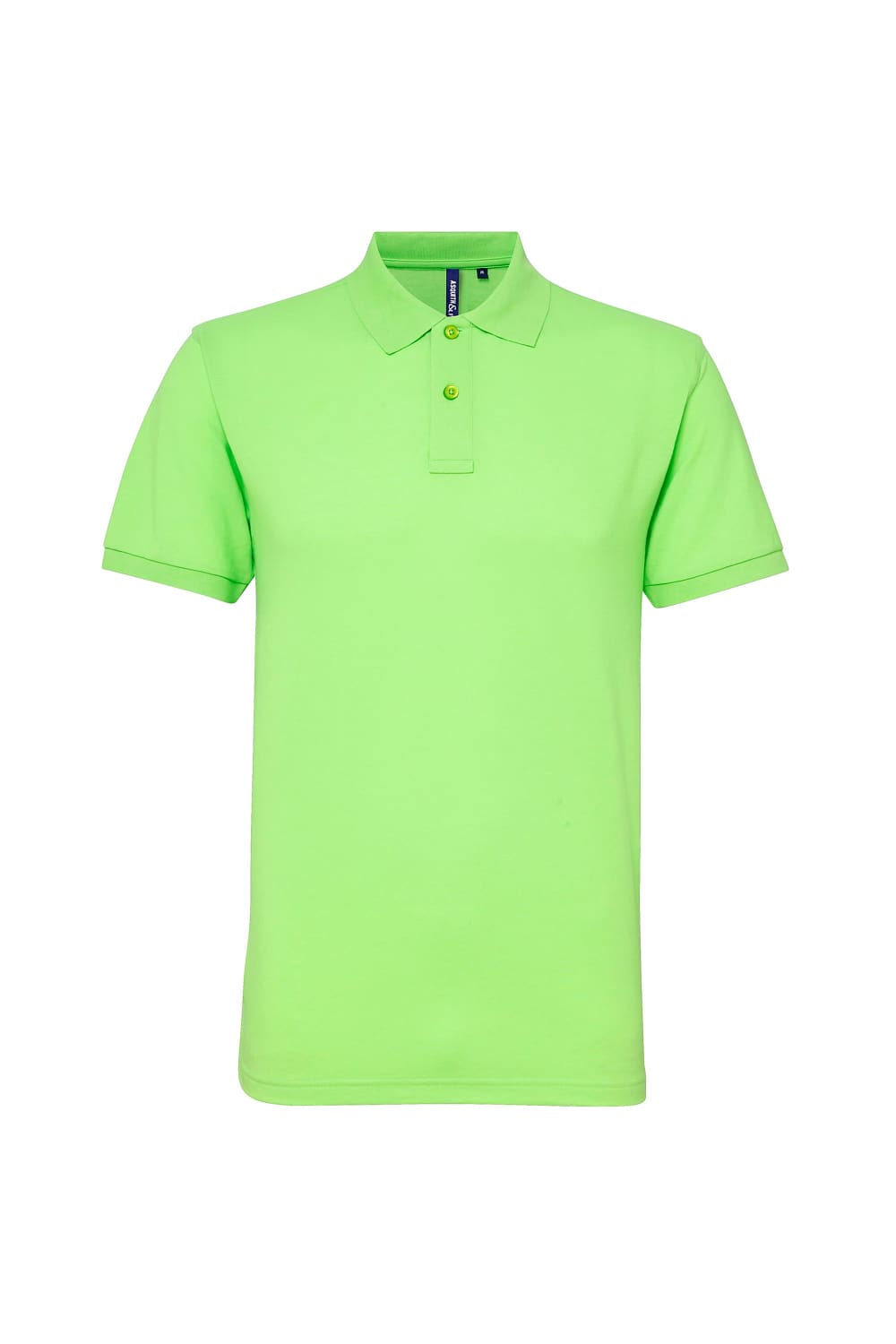 Asquith & Fox Mens Short Sleeve Performance Blend Polo Shirt (Neon Green)