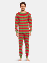 Load image into Gallery viewer, Mens Red Stripes Pajamas