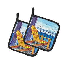 Load image into Gallery viewer, Yellow Adirondack Chair Pair of Pot Holders